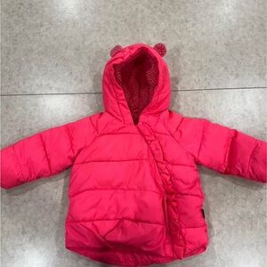GAP Bright Pink Baby Puffer Jacket